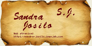 Sandra Jošilo vizit kartica